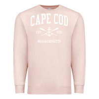 Pale Pink cape cod ma vintage crossed oars & boat anchor sports sweatshirt Premium Sweatshirt - linhVisuals