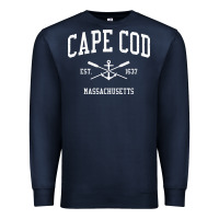 Navy cape cod ma vintage crossed oars & boat anchor sports sweatshirt Premium Sweatshirt - linhVisuals