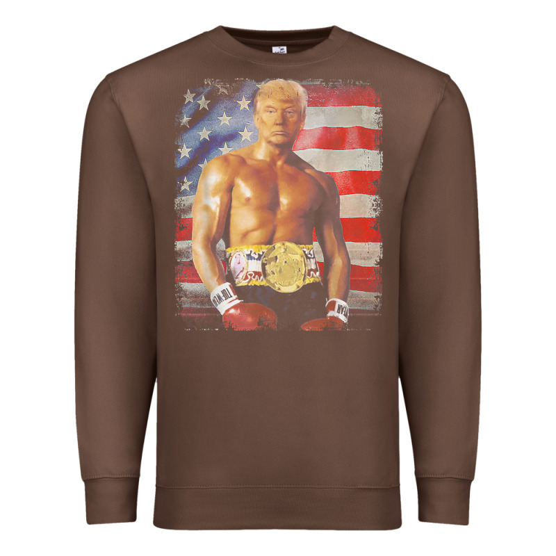 Funny Boxer Trump Trump Rocky Meme T Shirt Premium Sweatshirt by linhVisuals | Teevron
