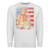 Oatmeal Heather funny boxer trump trump rocky meme t shirt Premium Sweatshirt - linhVisuals