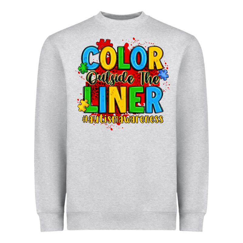 Color Outside The Liner Autism Awareness Heavyweight Sweatshirt by JahusDesignShop | Teevron