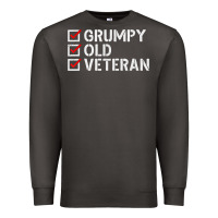 Smoke grumpy old veteran patriotic american military veteran t shirt Premium Sweatshirt - linhVisuals