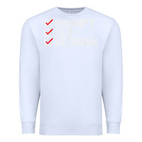 White grumpy old veteran patriotic american military veteran t shirt Premium Sweatshirt - linhVisuals