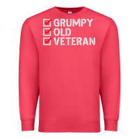 Cardinal grumpy old veteran patriotic american military veteran t shirt Premium Sweatshirt - linhVisuals
