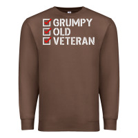 Chestnut grumpy old veteran patriotic american military veteran t shirt Premium Sweatshirt - linhVisuals