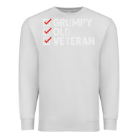 Dove Grey grumpy old veteran patriotic american military veteran t shirt Premium Sweatshirt - linhVisuals