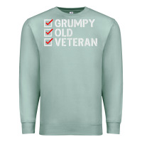 Seafoam grumpy old veteran patriotic american military veteran t shirt Premium Sweatshirt - linhVisuals