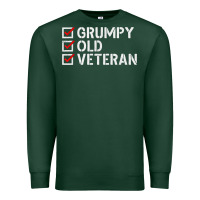 Sports Green grumpy old veteran patriotic american military veteran t shirt Premium Sweatshirt - linhVisuals