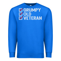 True Royal grumpy old veteran patriotic american military veteran t shirt Premium Sweatshirt - linhVisuals