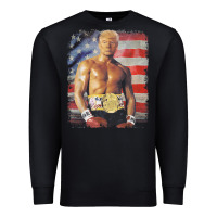 Black funny boxer trump trump rocky meme t shirt Premium Sweatshirt - linhVisuals