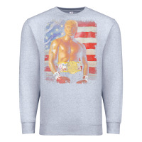 Heather Grey funny boxer trump trump rocky meme t shirt Premium Sweatshirt - linhVisuals
