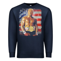 Navy funny boxer trump trump rocky meme t shirt Premium Sweatshirt - linhVisuals