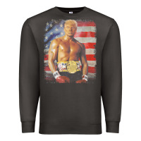 Smoke funny boxer trump trump rocky meme t shirt Premium Sweatshirt - linhVisuals