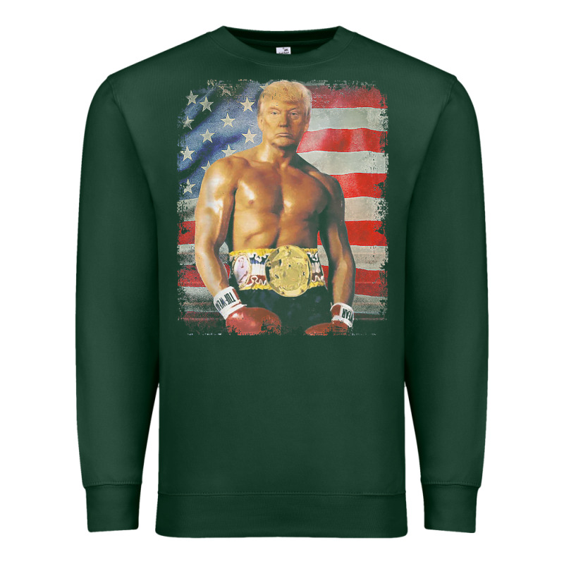 Funny Boxer Trump Trump Rocky Meme T Shirt Premium Sweatshirt by linhVisuals | Teevron
