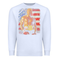 White funny boxer trump trump rocky meme t shirt Premium Sweatshirt - linhVisuals