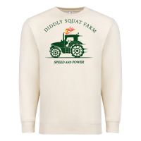 Sandshell diddly squat farm green, tractor tee for farmer t shirt Premium Sweatshirt - linhVisuals