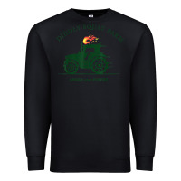 Black diddly squat farm green, tractor tee for farmer t shirt Premium Sweatshirt - linhVisuals