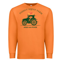 Carrot diddly squat farm green, tractor tee for farmer t shirt Premium Sweatshirt - linhVisuals