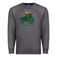 Charcoal Heather diddly squat farm green, tractor tee for farmer t shirt Premium Sweatshirt - linhVisuals