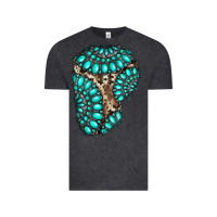 Vintage Black gemstone cowhide patches Vintage Tee - RanaPortraitStore