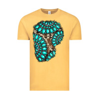 Vintage Mustard gemstone cowhide patches Vintage Tee - RanaPortraitStore