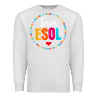 Oatmeal Heather back to school teachers crew students   team esol teacher t shirt Premium Sweatshirt - linhVisuals
