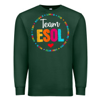 Sports Green back to school teachers crew students   team esol teacher t shirt Premium Sweatshirt - linhVisuals