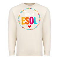 Sandshell back to school teachers crew students   team esol teacher t shirt Premium Sweatshirt - linhVisuals
