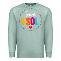 Seafoam back to school teachers crew students   team esol teacher t shirt Premium Sweatshirt - linhVisuals