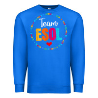 True Royal back to school teachers crew students   team esol teacher t shirt Premium Sweatshirt - linhVisuals