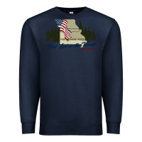 Navy fort leonard wood fort lost in the woods missouri pullover hoodie Premium Sweatshirt - linhVisuals