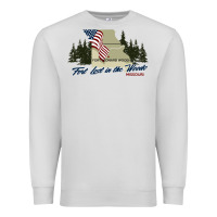 Dove Grey fort leonard wood fort lost in the woods missouri pullover hoodie Premium Sweatshirt - linhVisuals