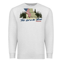 Oatmeal Heather fort leonard wood fort lost in the woods missouri pullover hoodie Premium Sweatshirt - linhVisuals