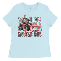 Baby Blue I dig Easter Day Ladies Tee - OliviaCreatesArt