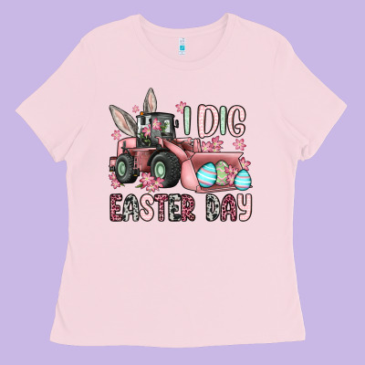 I Dig Easter Day Ladies Tee Designed By Oliviacreatesart