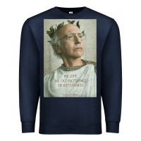 Navy hbo curb your enthusiasm larry david men's and women's t shirt Premium Sweatshirt - linhVisuals