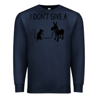Navy i don't give a rats ass, funny, jokes, sarcastic sayings t shirt Premium Sweatshirt - linhVisuals