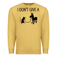 Antique Gold i don't give a rats ass, funny, jokes, sarcastic sayings t shirt Premium Sweatshirt - linhVisuals