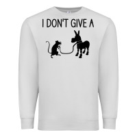 Dove Grey i don't give a rats ass, funny, jokes, sarcastic sayings t shirt Premium Sweatshirt - linhVisuals