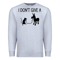 Heather Grey i don't give a rats ass, funny, jokes, sarcastic sayings t shirt Premium Sweatshirt - linhVisuals