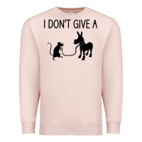 Pale Pink i don't give a rats ass, funny, jokes, sarcastic sayings t shirt Premium Sweatshirt - linhVisuals