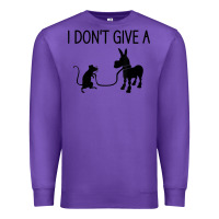 Purple i don't give a rats ass, funny, jokes, sarcastic sayings t shirt Premium Sweatshirt - linhVisuals
