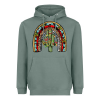 Christmas Cactus Rainbow Heavyweight Hoodie | Teevron