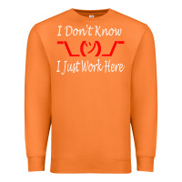 Carrot i don't know i just work here     t shirt Premium Sweatshirt - linhVisuals