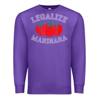 Purple legalize marinara food gift tshirt Premium Sweatshirt - linhVisuals