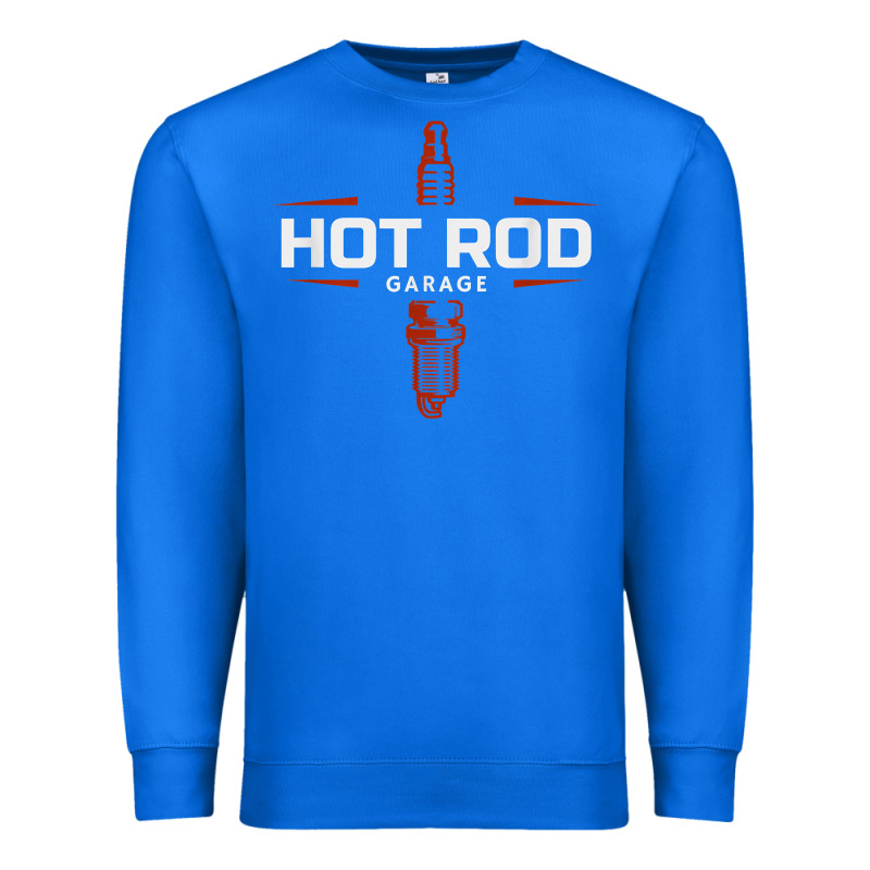 Hot Rod Garage Custom Retro Classic Car Spark Plug T Shirt Premium Sweatshirt by linhVisuals | Teevron