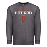 Charcoal Heather hot rod garage custom retro classic car spark plug t shirt Premium Sweatshirt - linhVisuals