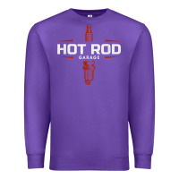 Purple hot rod garage custom retro classic car spark plug t shirt Premium Sweatshirt - linhVisuals