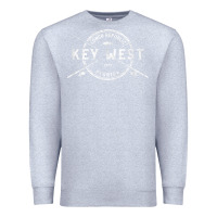 Heather Grey key west fl vintage crossed fishing rods t shirt Premium Sweatshirt - linhVisuals