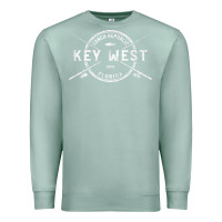Seafoam key west fl vintage crossed fishing rods t shirt Premium Sweatshirt - linhVisuals